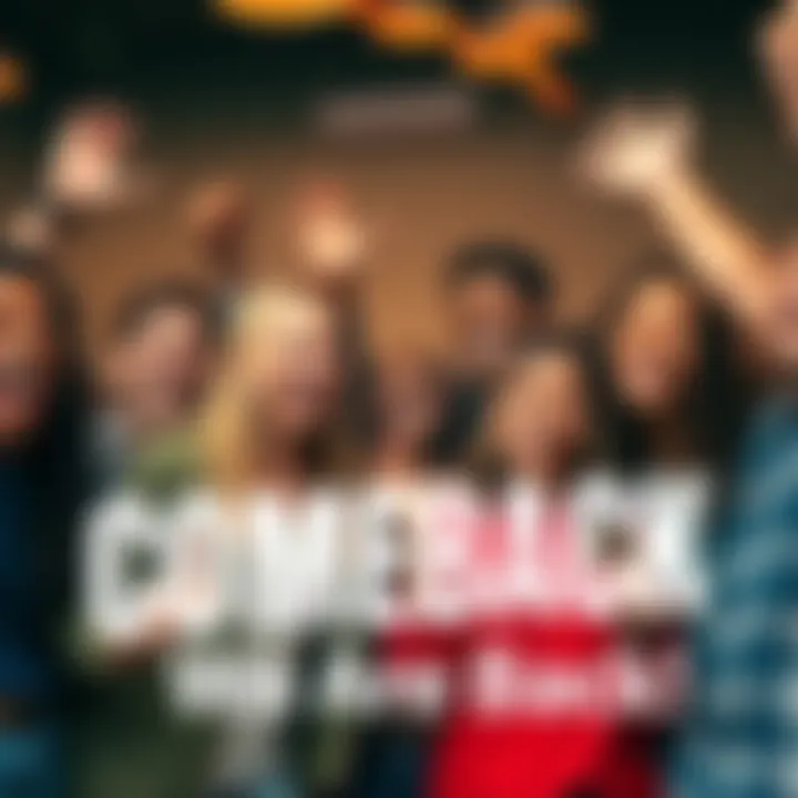 A group of diverse people smiling and cheering together, representing excitement and joy about a resurgence in various sectors.