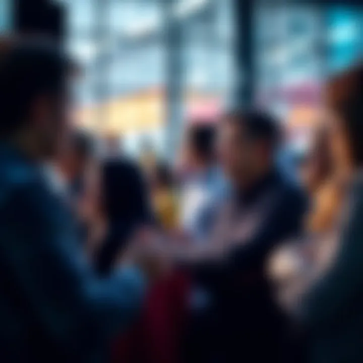 A group of people engaged in a discussion about current issues and trends