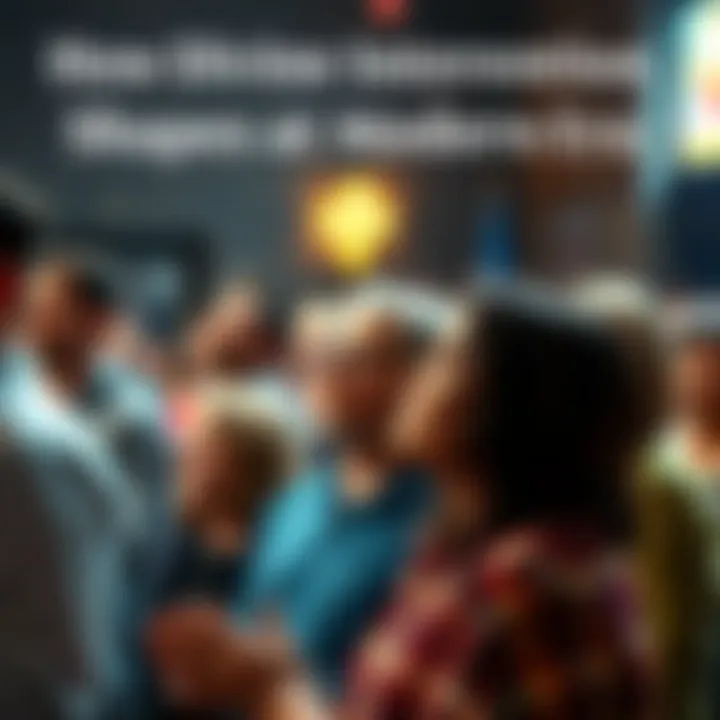 A diverse group of people gathered in prayer, reflecting their spiritual beliefs in a community setting.