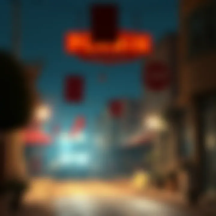 A nostalgic small town street displaying signs of land dominance and local governance