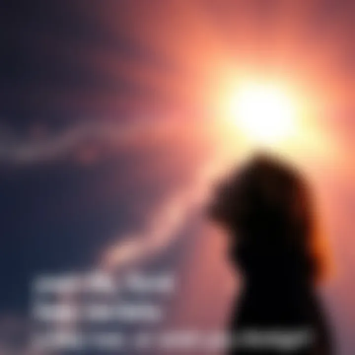 A hopeful person looking up at a glowing light, symbolizing the idea of miracles and belief.