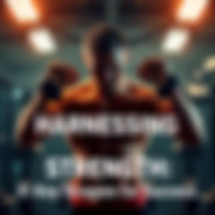 Individual exercising with weights to build strength and resilience