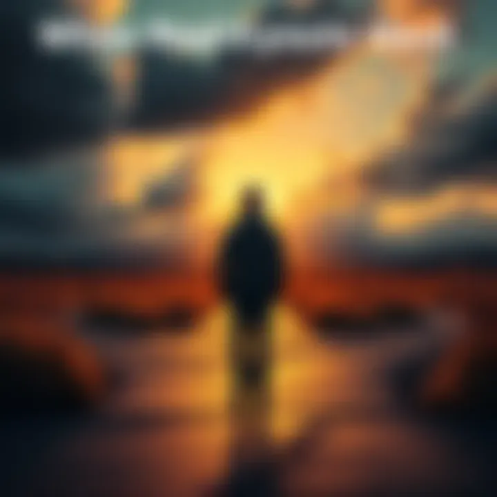 A person standing at a crossroads, contemplating life decisions and challenges ahead.