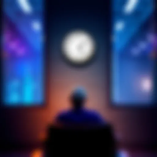 A person sitting in a waiting room, glancing at a clock on the wall, representing the concept of wait time