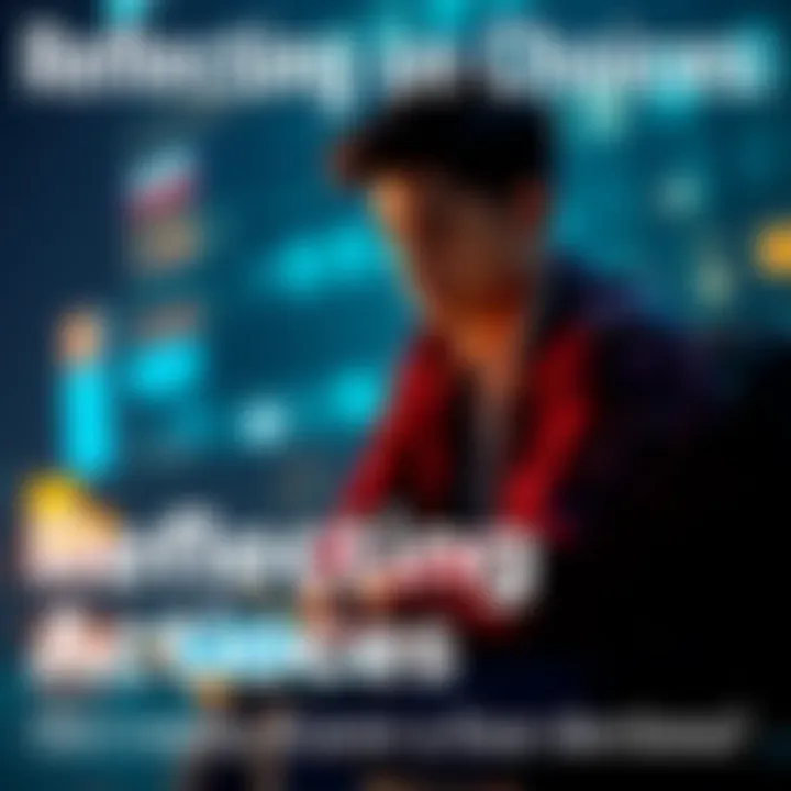 A person sitting quietly, looking pensive and thoughtful with a journal and pen in hand, symbolizing self-reflection on daily decisions.