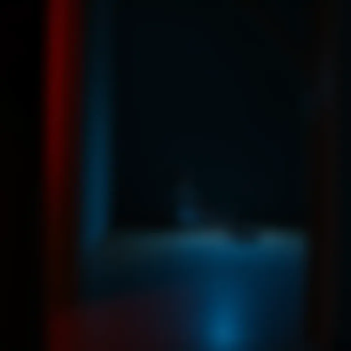 A person sitting alone in a dimly lit room, looking contemplative with a distant gaze, representing thoughts of childhood trauma and healing.