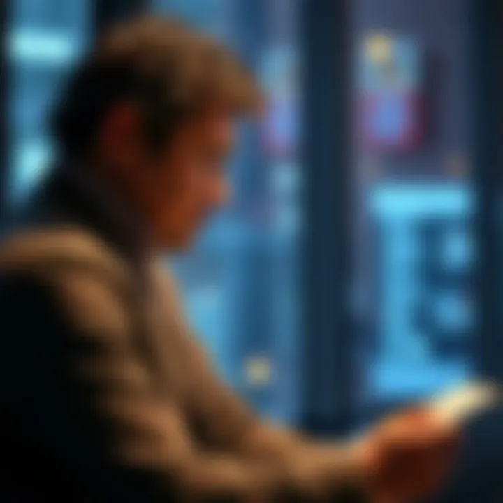 A thoughtful person contemplating decisions with a notepad and pen, symbolizing the meaning of 'at least' in today's society.