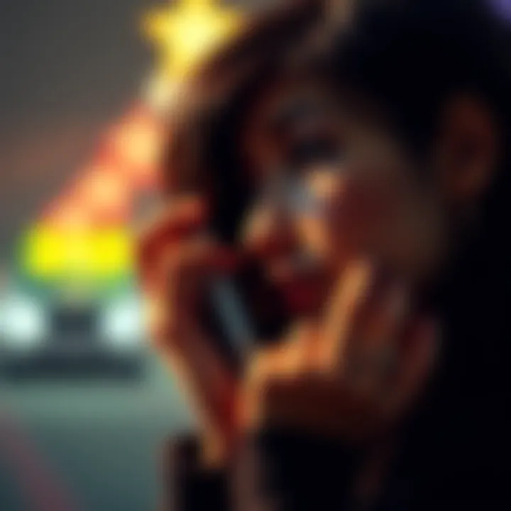 A person holding a phone to their ear, looking thoughtful and concerned, symbolizing the emotional aspects of communication when unable to respond.