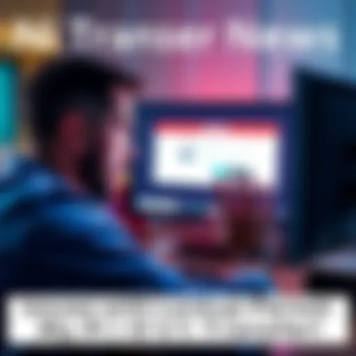 Person looking worried about failed PI transfer on their wallet, with a computer screen showing an error message