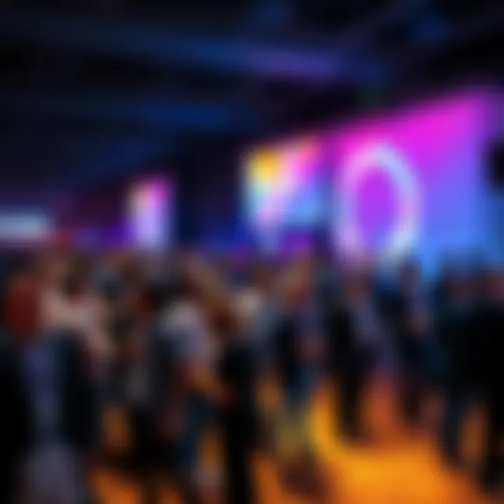 People networking at the Pioneer Forum V event in NYC, focusing on Web3, AI, and market growth.