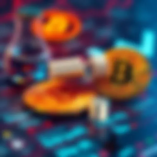 A representation of Bitcoin transactions showing plaintext messages, highlighting the shift from encrypted communication. Blockstream logo in the background for context.