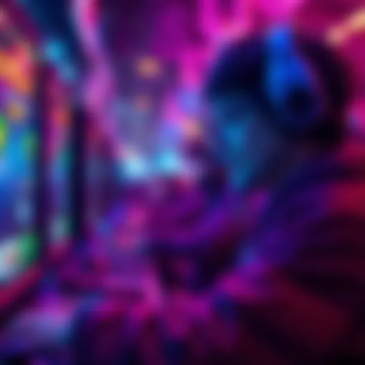 A person focused on playing Sorare Stellar, aiming to win a cash prize, with gaming elements visible on the screen.