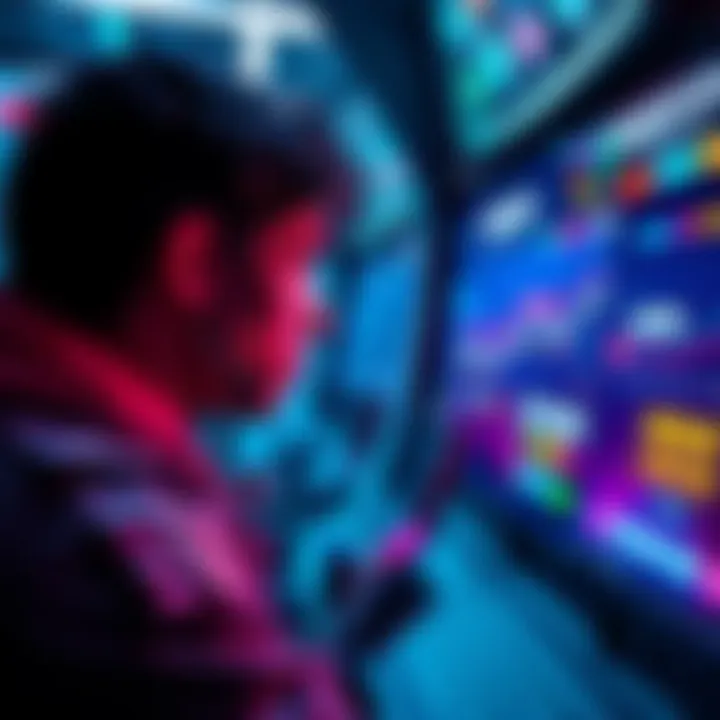 A player looking frustrated while playing a warship minigame, showing a graph of wins and losses on the screen