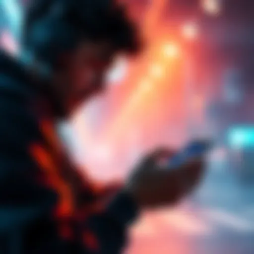 A frustrated player looking at their phone with an error message while trying to purchase a premium pass for Atlas Earth