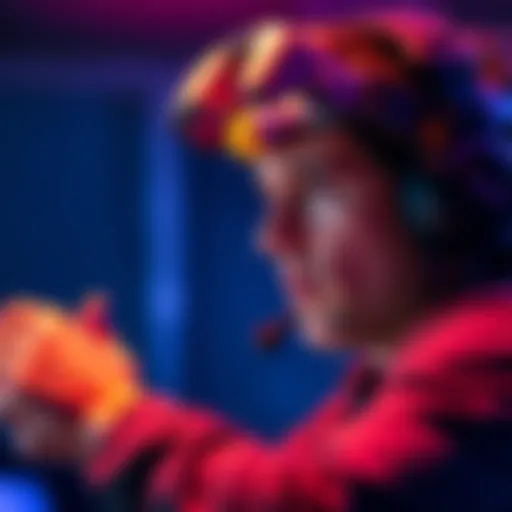 A gamer practicing swing techniques with the Quest 3S headset on, appearing frustrated but determined during a ranked match