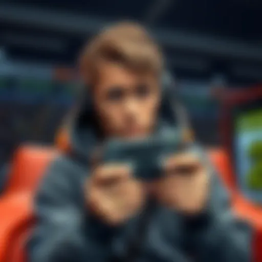 A gamer looks frustrated while holding their controller, disappointed after getting E1 Robin instead of E2 Gallagher in a game.