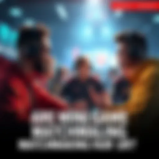 Group of players engaged in a heated discussion about fairness in mini game matchmaking