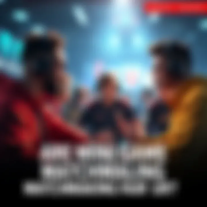 Group of players engaged in a heated discussion about fairness in mini game matchmaking