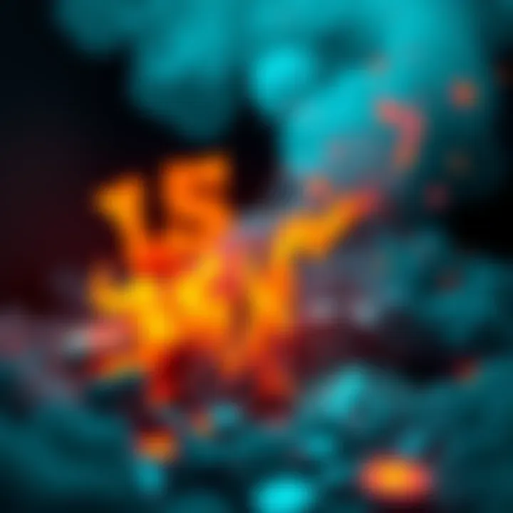 A visual representation of POL tokens being burned, with flames and digital tokens disappearing, symbolizing the reduction in supply.