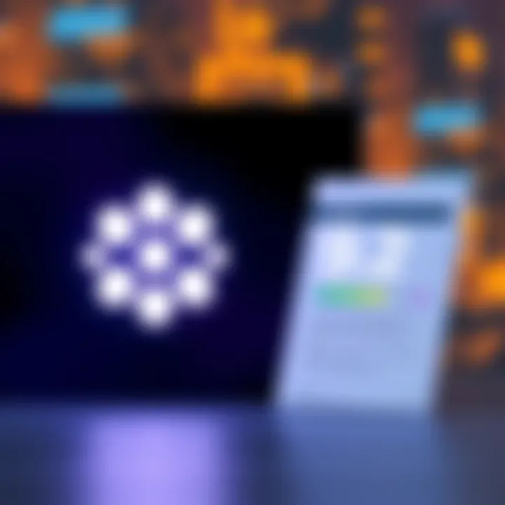 A visual representation of the Polkadot logo alongside a digital report showing a 9.2 rating from AI analysis, emphasizing technology and blockchain security.