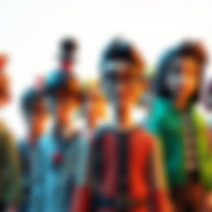 A visual representation of various customization options for Polkadot Avatars, including different hairstyles, outfits, and accessories, showcasing user identity in the platform