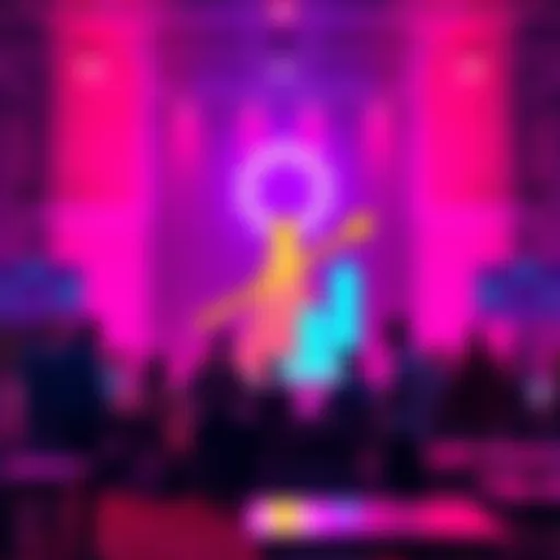 A vibrant graphic showcasing the Polkadot logo with a rising arrow, symbolizing growth and opportunity in the Polkadot Hub and Product Factory. People gathering around to learn and discuss strategies.