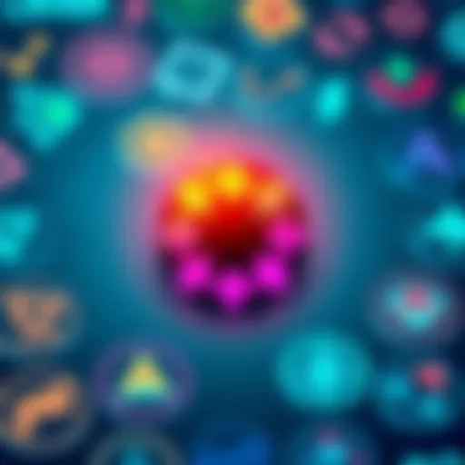 Polkadot logo gradually losing color against a backdrop of other crypto logos, symbolizing its declining relevance