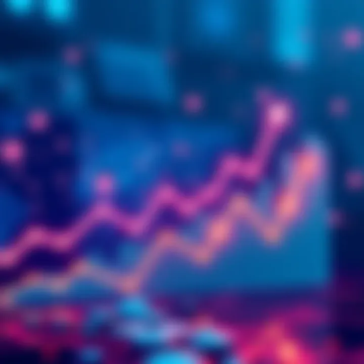 A graph showing rising transaction numbers for Polygon in 2025, symbolizing blockchain growth and adoption.