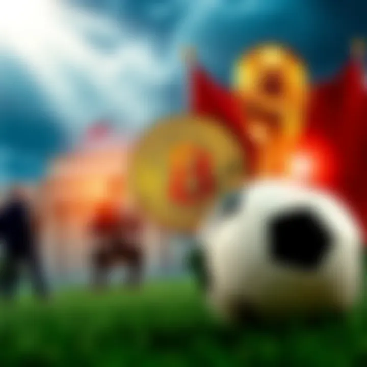 A collage showing Bitcoin, a government building representing the Fed Chair, and a soccer ball for the World Cup