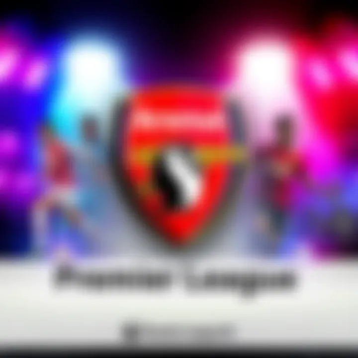 A graphic showing teams like Brighton, Arsenal, Man City, Nottingham Forest, Newcastle, and Man United with football elements