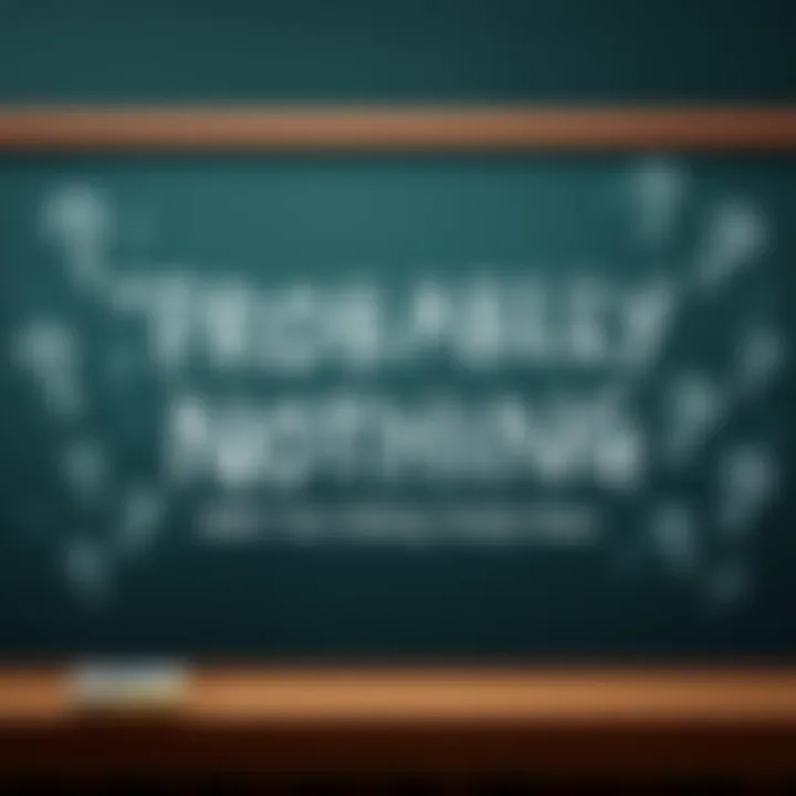 Chalkboard with the phrase 'Probably Nothing' written in bold letters, surrounded by question marks and doodles, symbolizing uncertainty and skepticism.