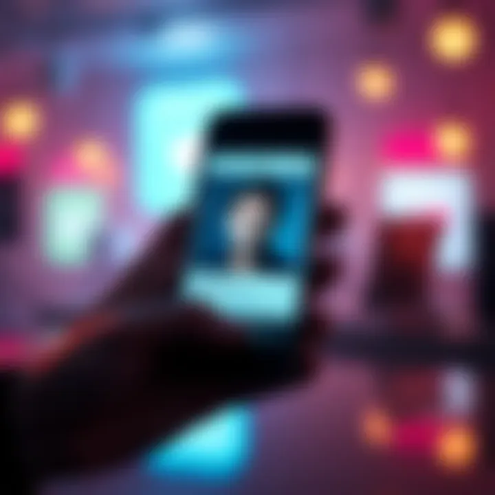 A smartphone screen showing a profile picture that reverts back after attempts to change it