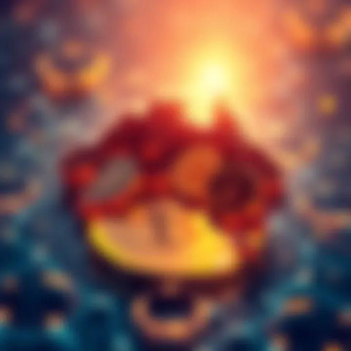 Illustration showing tokenized assets and digital currency integration in Australia