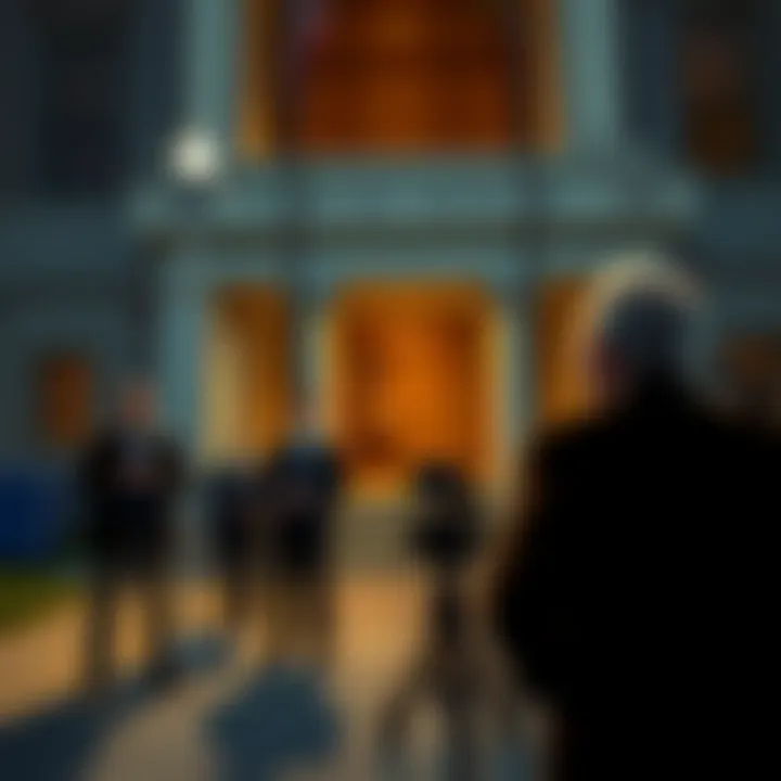 Prosecutors stand outside the courthouse, addressing the media about their opposition to Sam Bankman-Fried's retrial request.