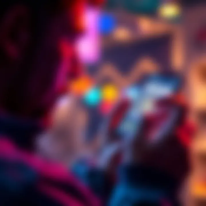 A person examining a digital wallet app on their phone to ensure safety during a transfer.