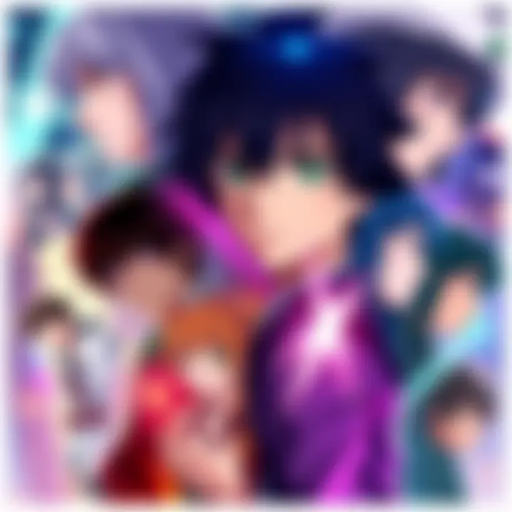 A collage of characters from psychological anime like Evangelion, Madoka Magica, and Cowboy Bebop, showcasing their unique art styles and themes.