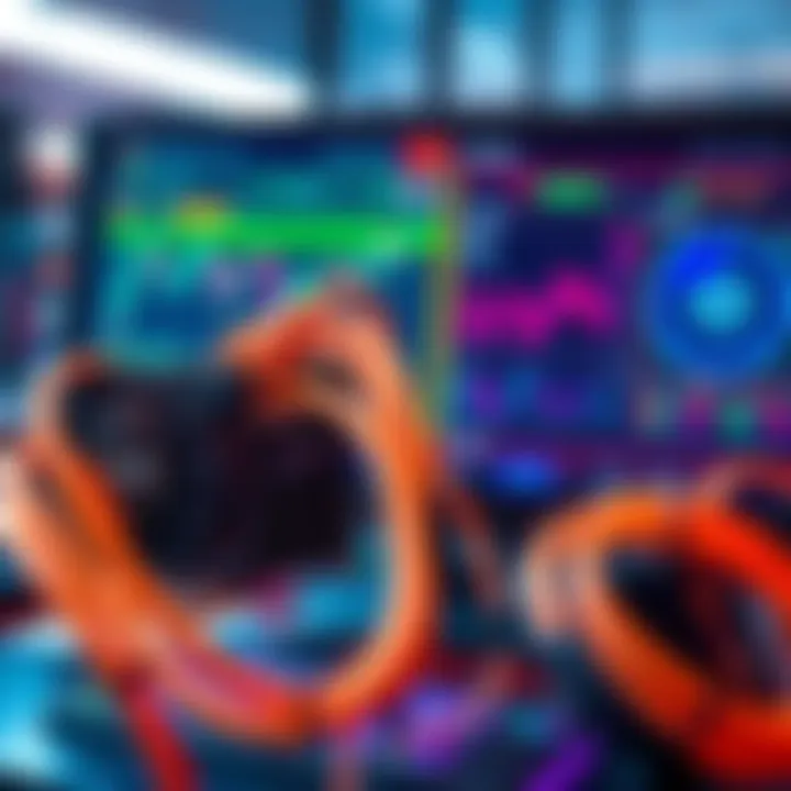 A S19 ASIC miner with connected cables and a crypto mining pool interface on a computer screen, highlighting the mining process.