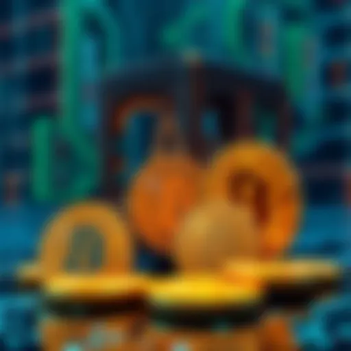 A representation of a quantum computer alongside Bitcoin symbols, highlighting the potential threat to cryptocurrency security.