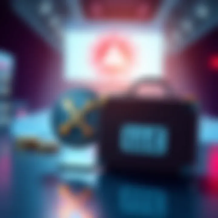 Quantum wallet and LLC illustration A visual representation showing a Quantum wallet symbol alongside a briefcase labeled LLC, emphasizing secure storage for XRP investments.
