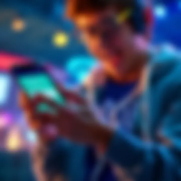 Quick Earnings for EU Users A person excitedly checking their phone with a deposit confirmation screen, showcasing bonuses and offers, symbolizing quick earnings for EU users.