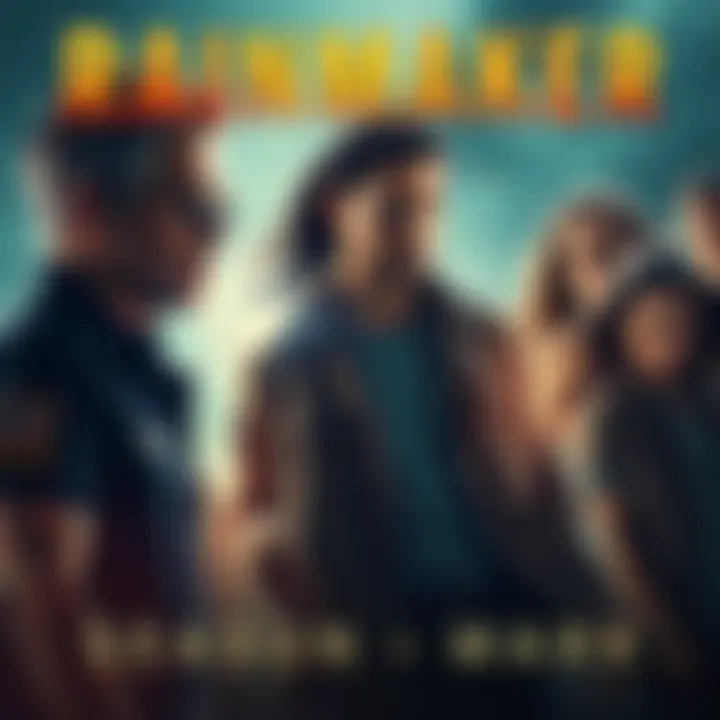 Rainmaker Season 2 Poster Official poster for the second season of Rainmaker showing the main characters in an intense scene