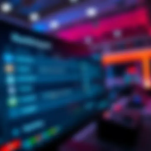 A close-up of a computer screen displaying a ranking leaderboard during an event with highlighted positions