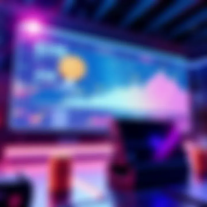 Illustration showcasing efficient investment strategies for AAVE in a visually compelling way, with charts and graphs indicating increased earnings and automated processes.