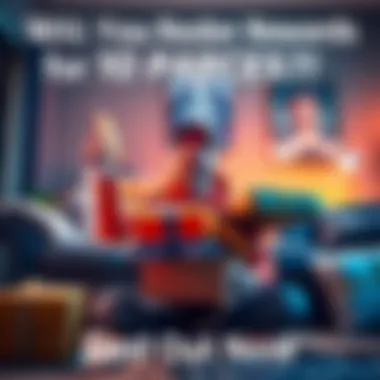 Person excitedly opening multiple packages at home