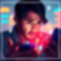 A person looking worried while checking their tech devices, indicating doubts about their investments.