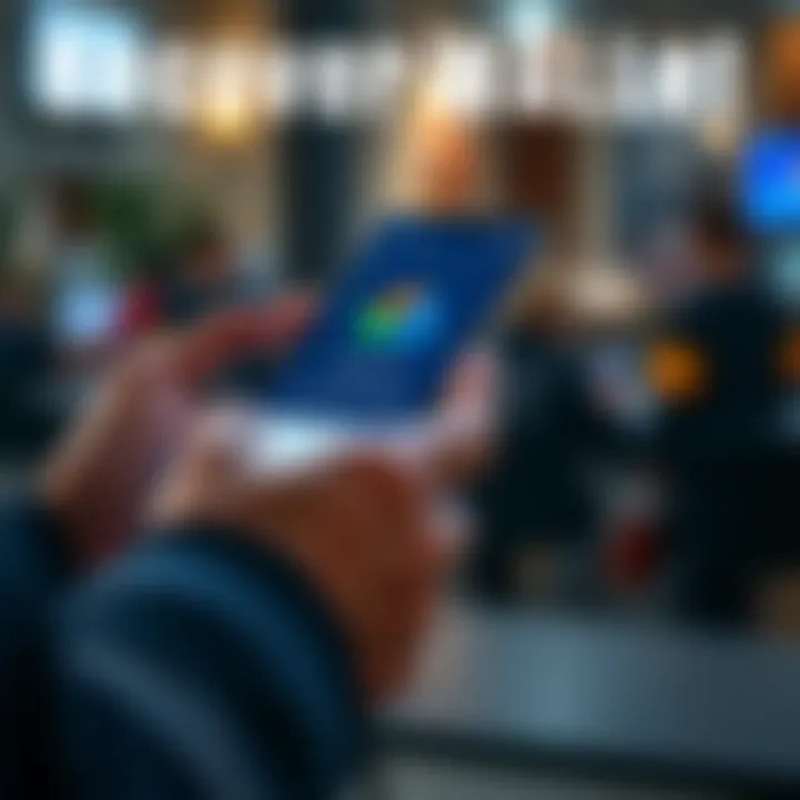 A person using an Android phone to recover their digital wallet with a seed phrase from Google Drive.