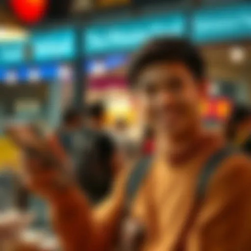Person looking satisfied with a food delivery receipt and refund confirmation on a phone