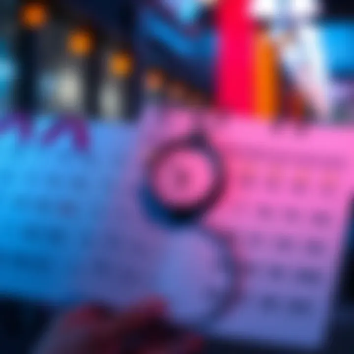 A graphic showing calendar pages marked with transaction dates and a clock, illustrating the concept of remittance execution dates in JSON data.