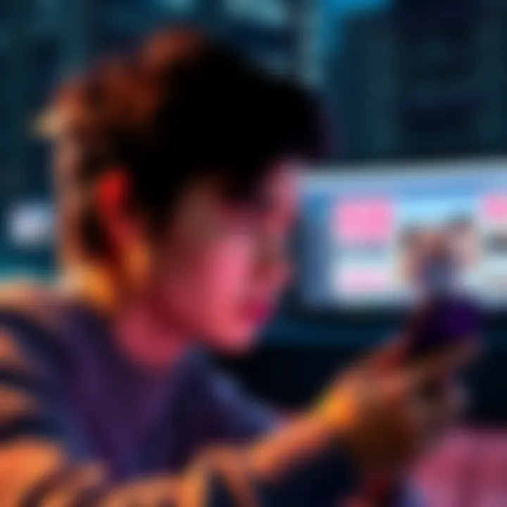 A concerned person looking at their phone while an advertisement is displayed, showing confusion over early rent boost expirations.