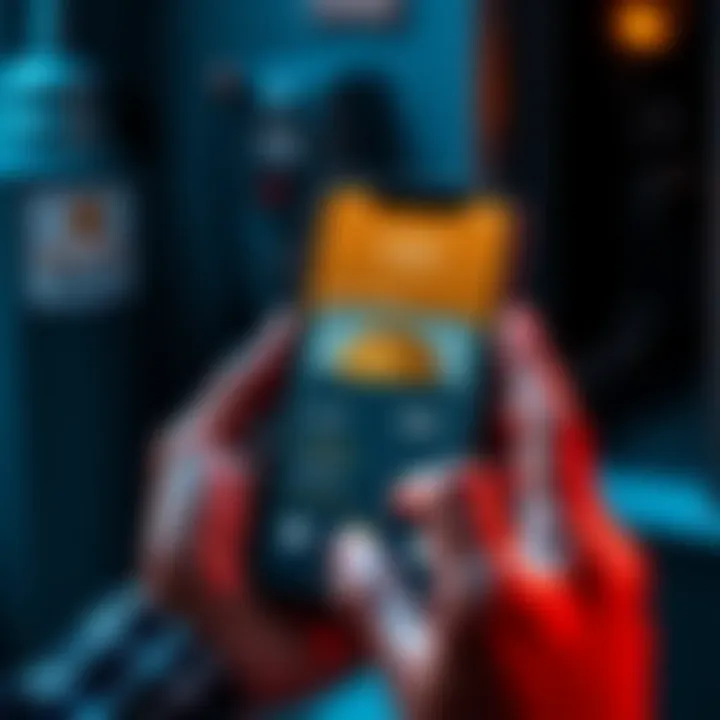 A person holding a smartphone with a crypto wallet open, showing a small amount of Sol needed for gas fees. Nearby, a digital representation of token accounts closing is visible.